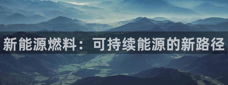 摩根娱乐宝打不开：新能源燃料：可持续能源