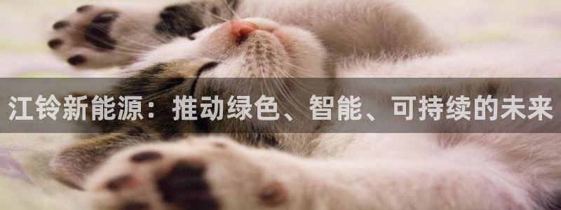 泉州摩根娱乐：江铃新能源：推动绿色、智能